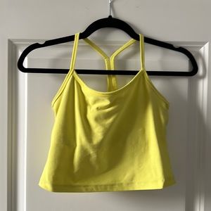 Beyond Yoga Neon Yellow Spacedye Racerback Tank (Small)